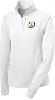 Ladies Sport-Wick Stretch 1/2-Zip Pullover, White